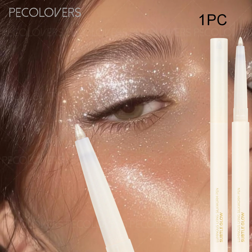 1 pc Smooth Nib Lying Silkworm Pen, Waterproof and Long-Lasting, Multi-Functional Lying Silkworm Pen, Eye Cosmetics Zpaxo
