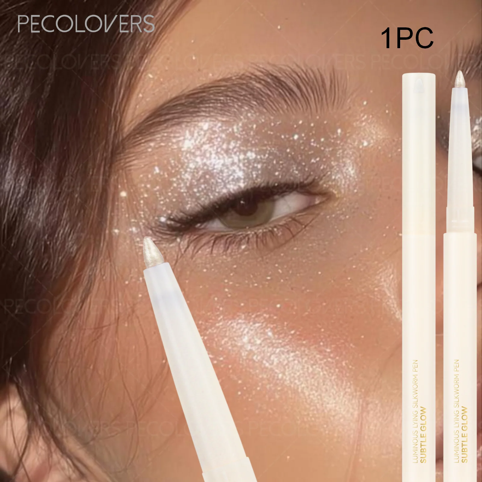 1 pc Smooth Nib Lying Silkworm Pen, Waterproof and Long-Lasting, Multi-Functional Lying Silkworm Pen, Eye Cosmetics Zpaxo