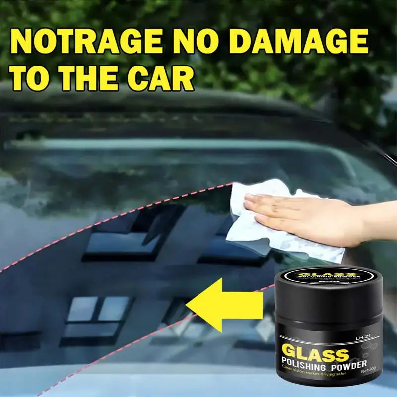 Glass Polishing Powder Detergent Glasses Scratch Remover Washing