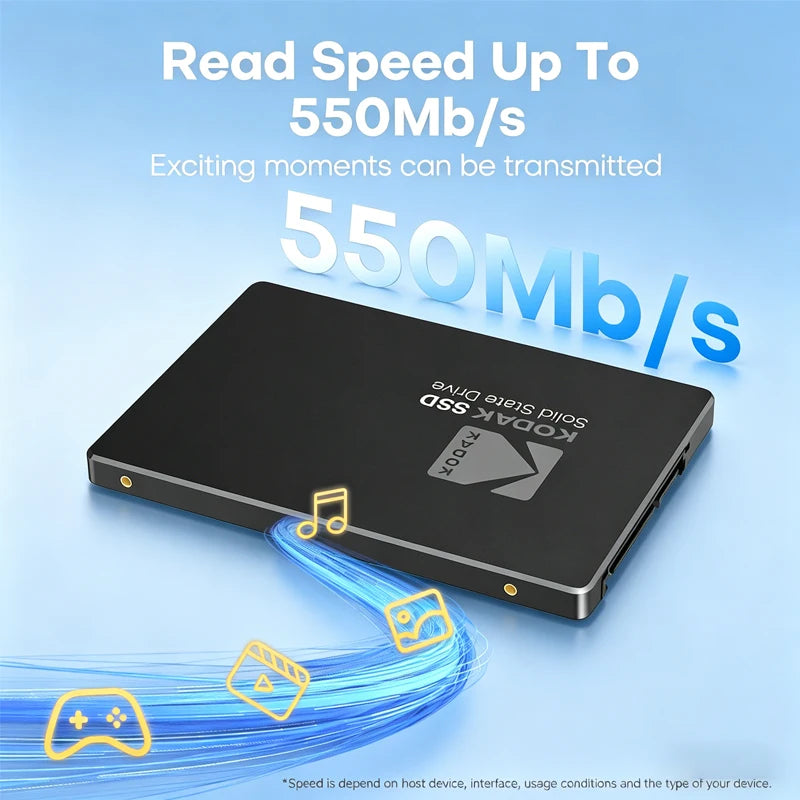 Kodak X120 Pro 2.5" SATA III Internal Solid State Drive SSD 1TB 512GB 256GB 128GB for Laptop Computer PC Zpaxo