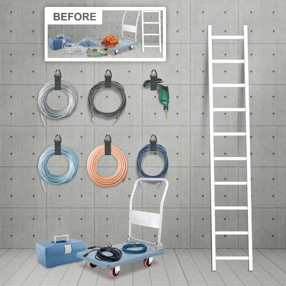Nylon Cord Organizer with Triangle Buckle | Cable Strap 1/5/10Pcs Cable Cord Organizer Zpaxo