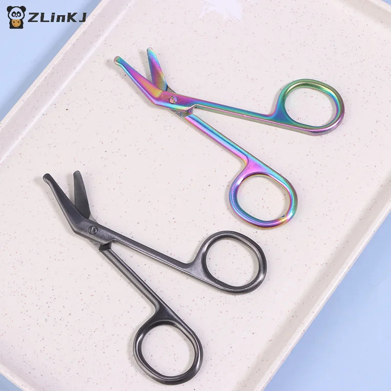 ▶1PCS Stainless Steel Gauze Bandage Scissors Dressing Surgical Scissors Household Plaster Scissors Nurse Scissors Zpaxo