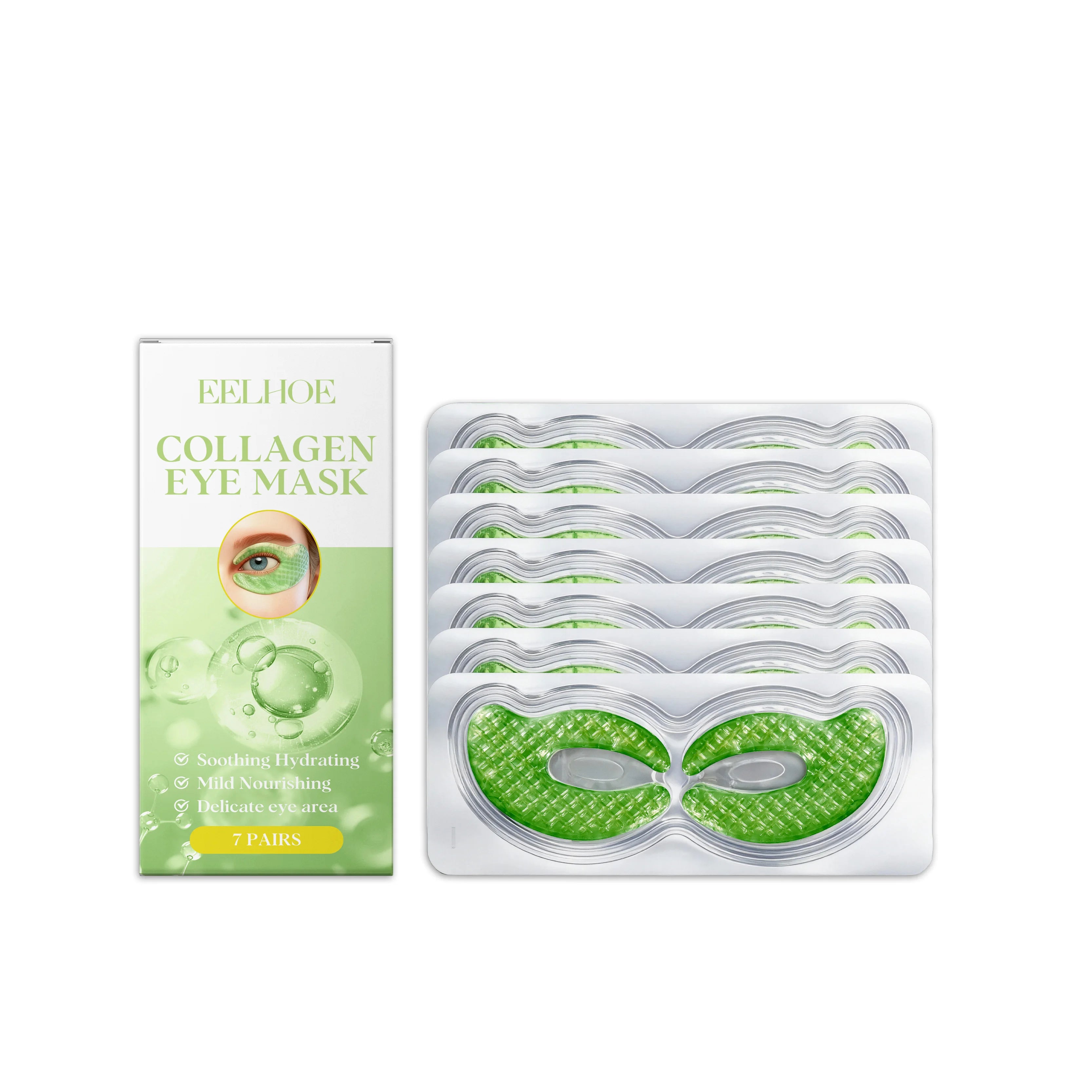 EELHOE Collagen Eye Mask Patches – Dark Circles & Firming Eye Mask Patches Zpaxo 7 pairs