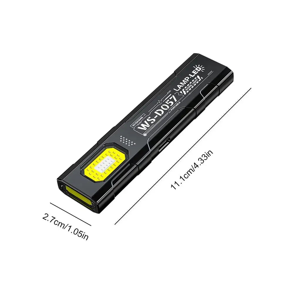 Portable EDC COB LED Flashlight – Magnetic, 550 Lumen, 5 Modes