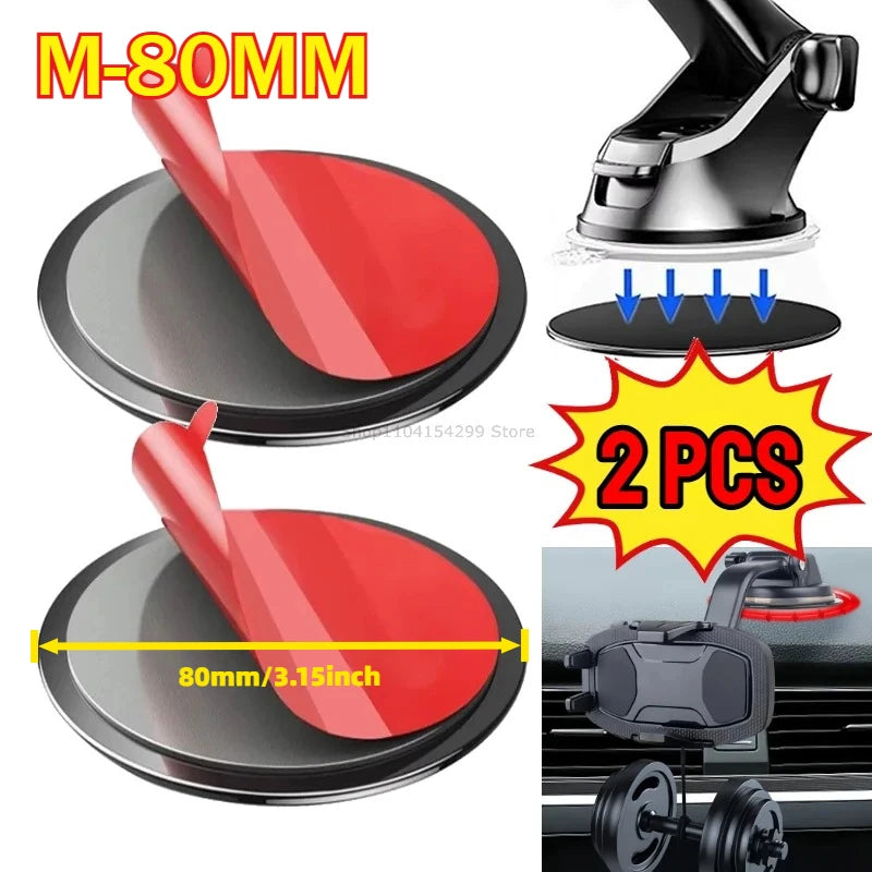 70/80mm Double-Sided Adhesive Pads Dashboard Mounting Disk Set for Car Dash Cam GPS Holders Suction Cup Phone Holder Stands Zpaxo L-80MM-2PCS