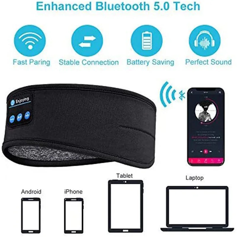 Wireless Bluetooth 5 0 Earphone Sleeping Band Headphone Music