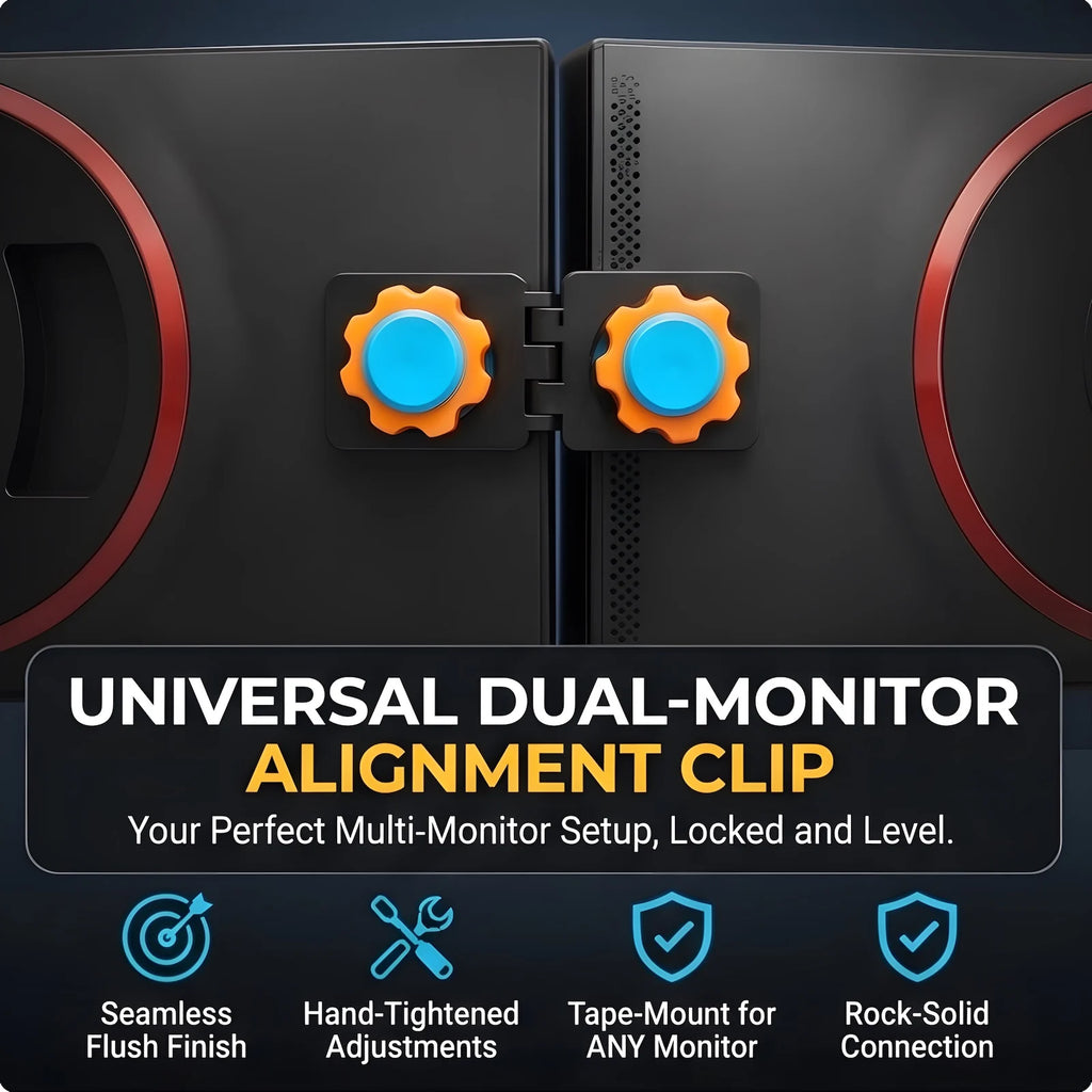 Universal Dual Monitor Alignment Clip Tool-free Screen Connector Zero