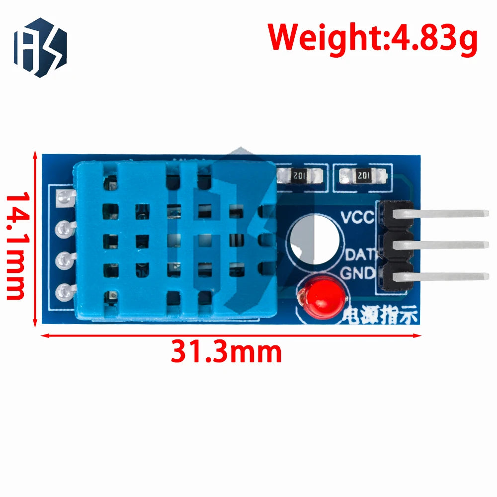 DHT11 Digital Temperature Humidity Sensor Module Sensors Compatible Zpaxo
