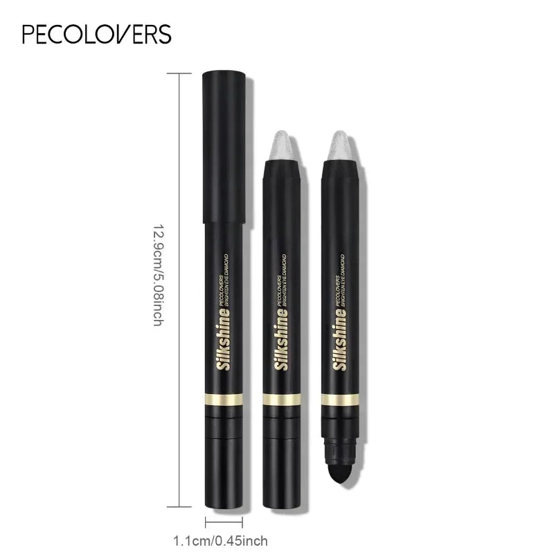1PC Eye Brightening, Sponge Tip, Easy To Apply, Even and Smooth, 2-in-1 Eye Shadow Stick, Perfect for Music Festivals Zpaxo