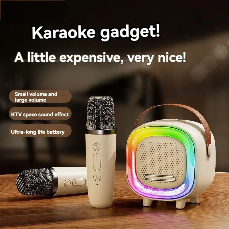 D8 Karaoke Machine 2 Wireless Microphones Portable 5 3 Bluetooth Zpaxo