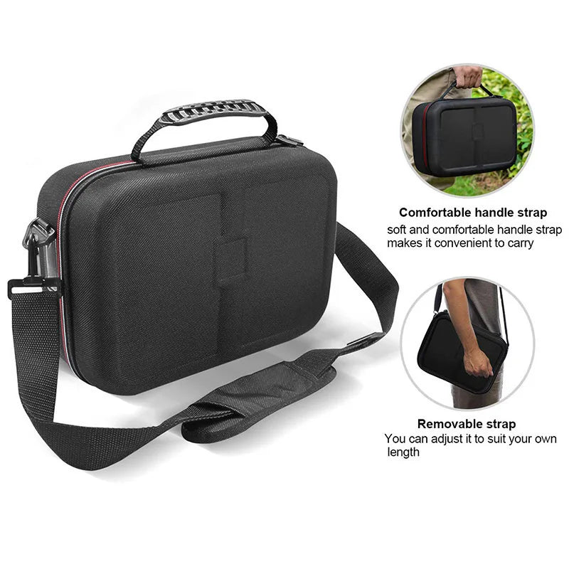For Switch 2 Protective Carrying Case EVA Hard Shell with Anti-Slip Handle Removable Strap Portable Gamepad Travel Storage Box Zpaxo