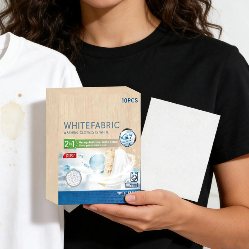 White Fabric Dye 10 Sheets Washing Machine Whitener Clothes Cotton