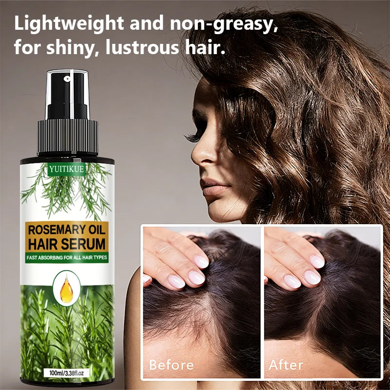YUITIKUE Rosemary Hair Serum Spray – Frizz Control & Hydration Hair Serum Spray Zpaxo