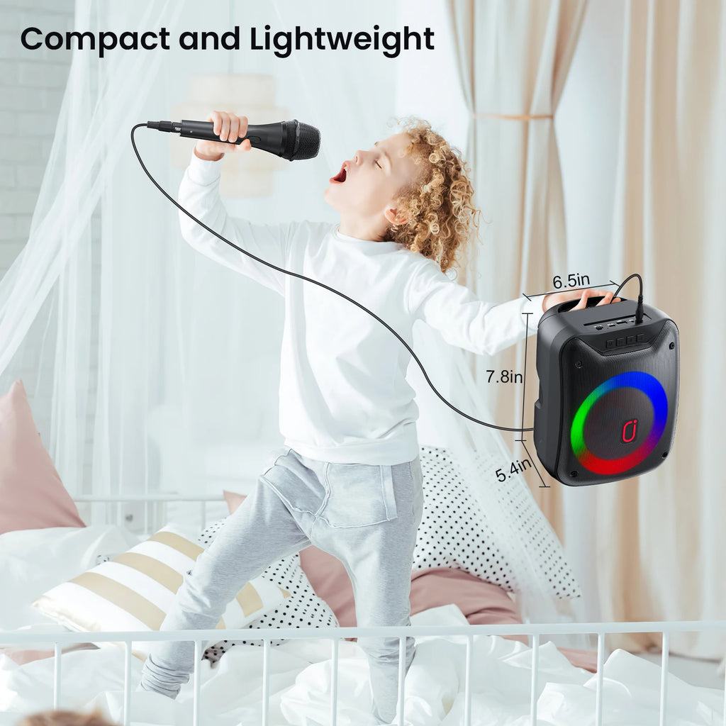 D18 High-power Portable Karaoke Speaker Microphone Wireless Bluetooth