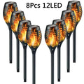 Solar Flickering Flame Torch Lights – LED Outdoor Garden Stake