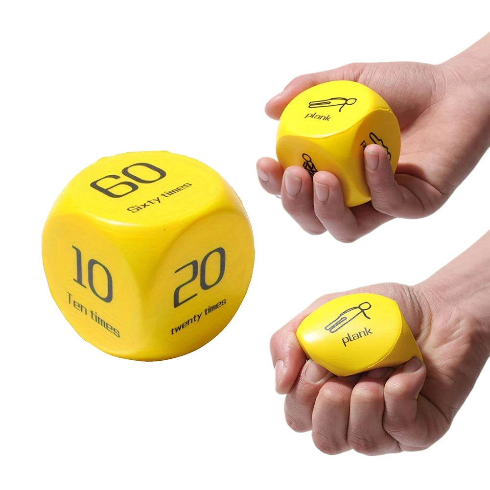 Fitness Dice Sports 6-Sided Dynamic Exercise Equipment Plank Push-up