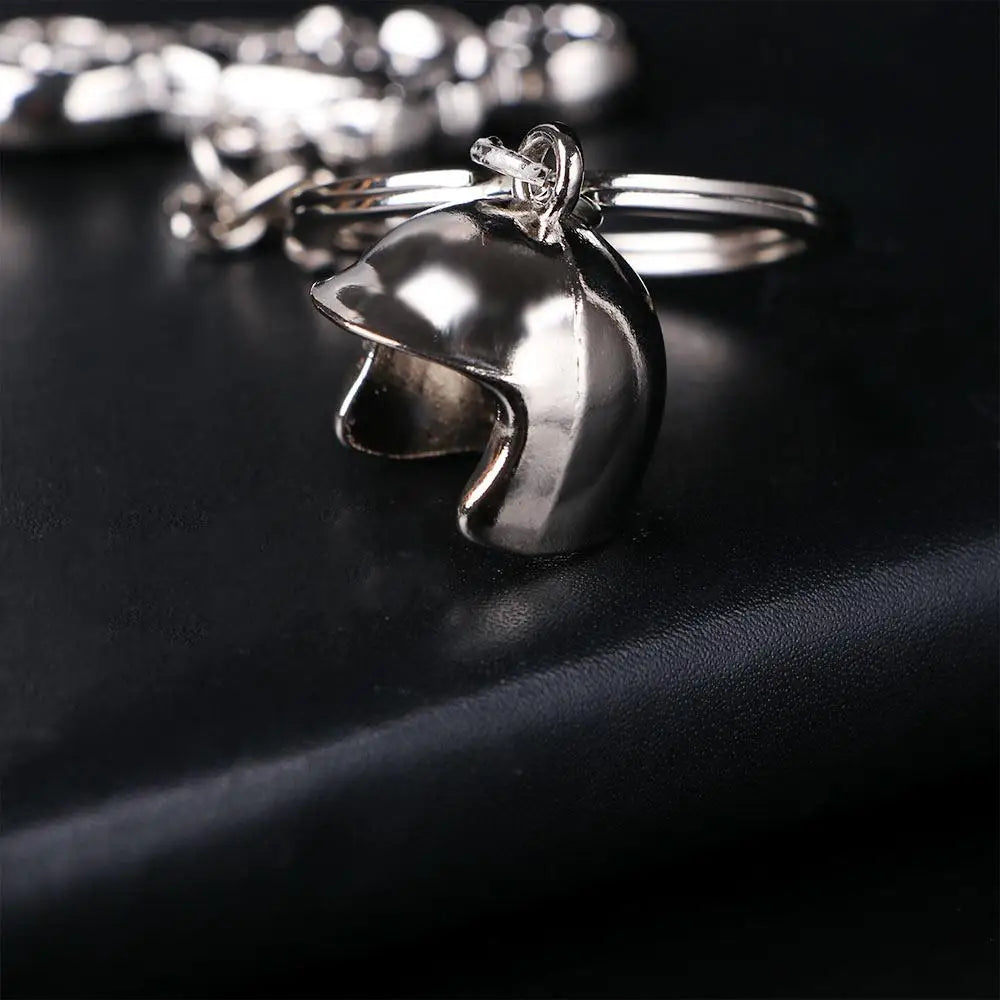 Creative Jewelry Key Holder Key Chain Motocross Motor Keychain Key Rings Metal Motorcycle Helmet Zpaxo