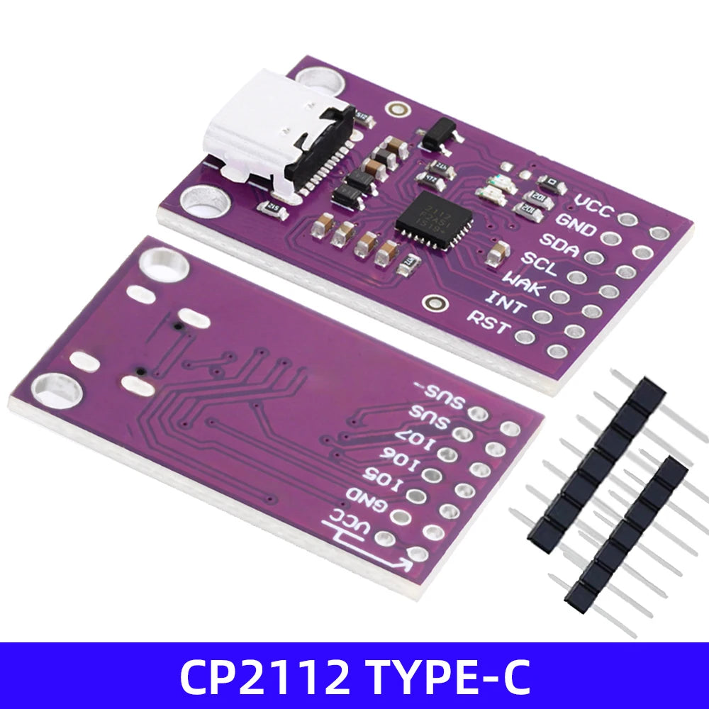 CP2112 USB SMBus I2C Bridge Evaluation HID-Compliant Debug Board Zpaxo type-c