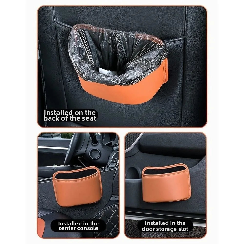 Leather Car Cup Holder Space Saving Waterproof Door Storage Box Zpaxo