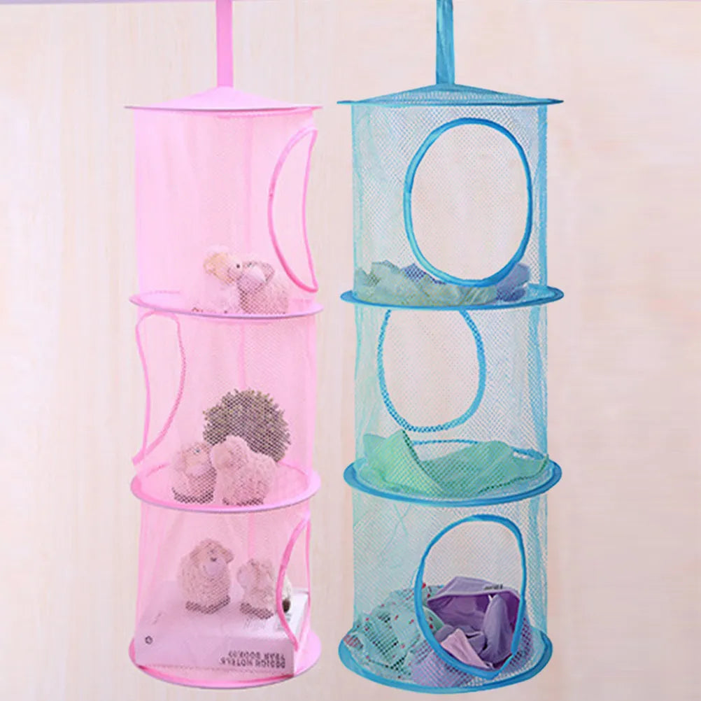 Hanging Storage Bag Mesh Multi-layer Organizer Large Capacity