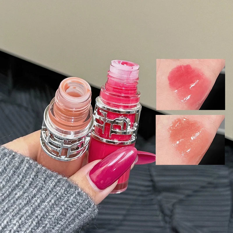 Flowing Mirror Lip Gloss Waterproof Long-lasting Luster Non Stick Cup