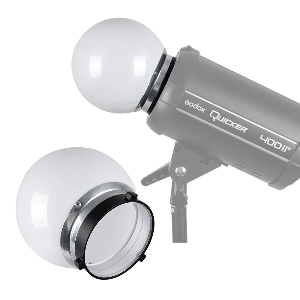 Soft Light Ball Photography Translucent Diffuser Flash Dome Bowens