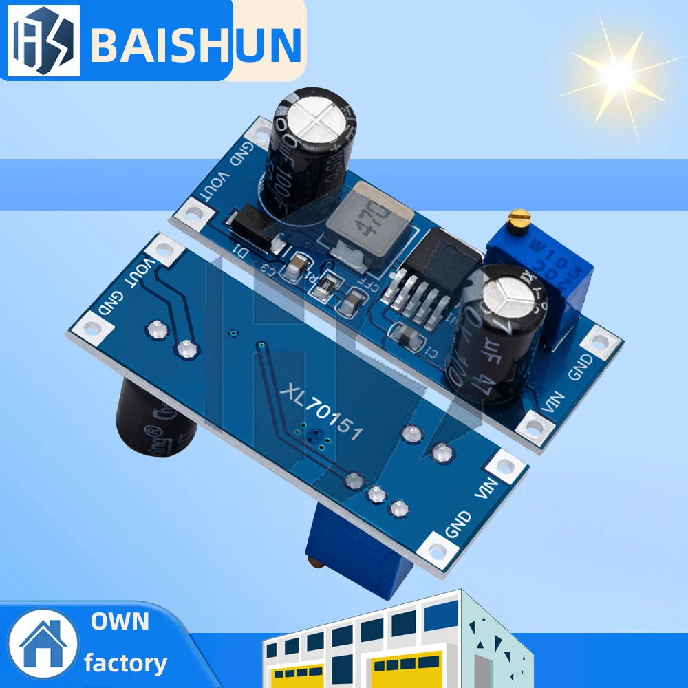 5V-80V 7A XL7015 DC-DC Step-down Buck Converter Module LM2596 Zpaxo