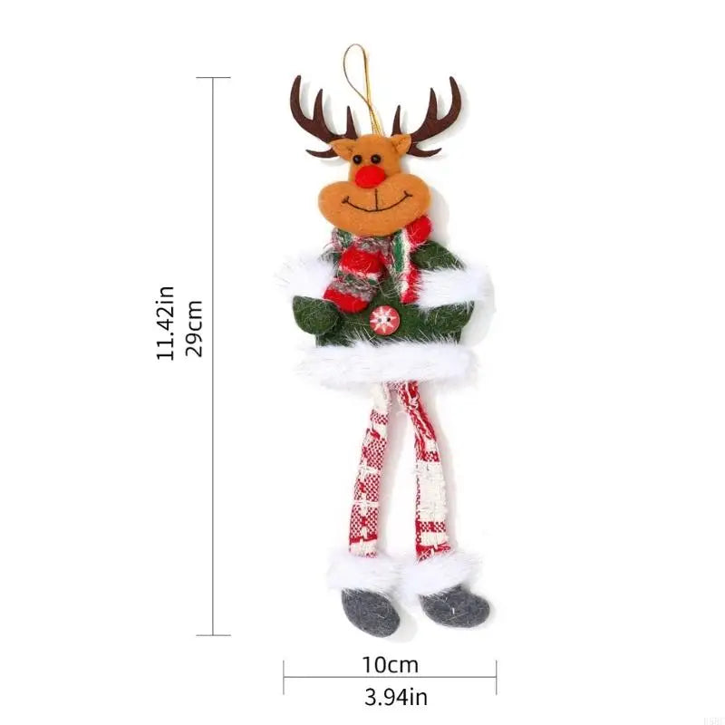 Long Legged Swingable Santa Snowman Deer Bear Holiday Decoration Kids