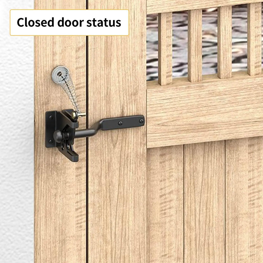 Gate Latch Heavy Duty Wooden Door Security Lock Outdoor Metal Wood