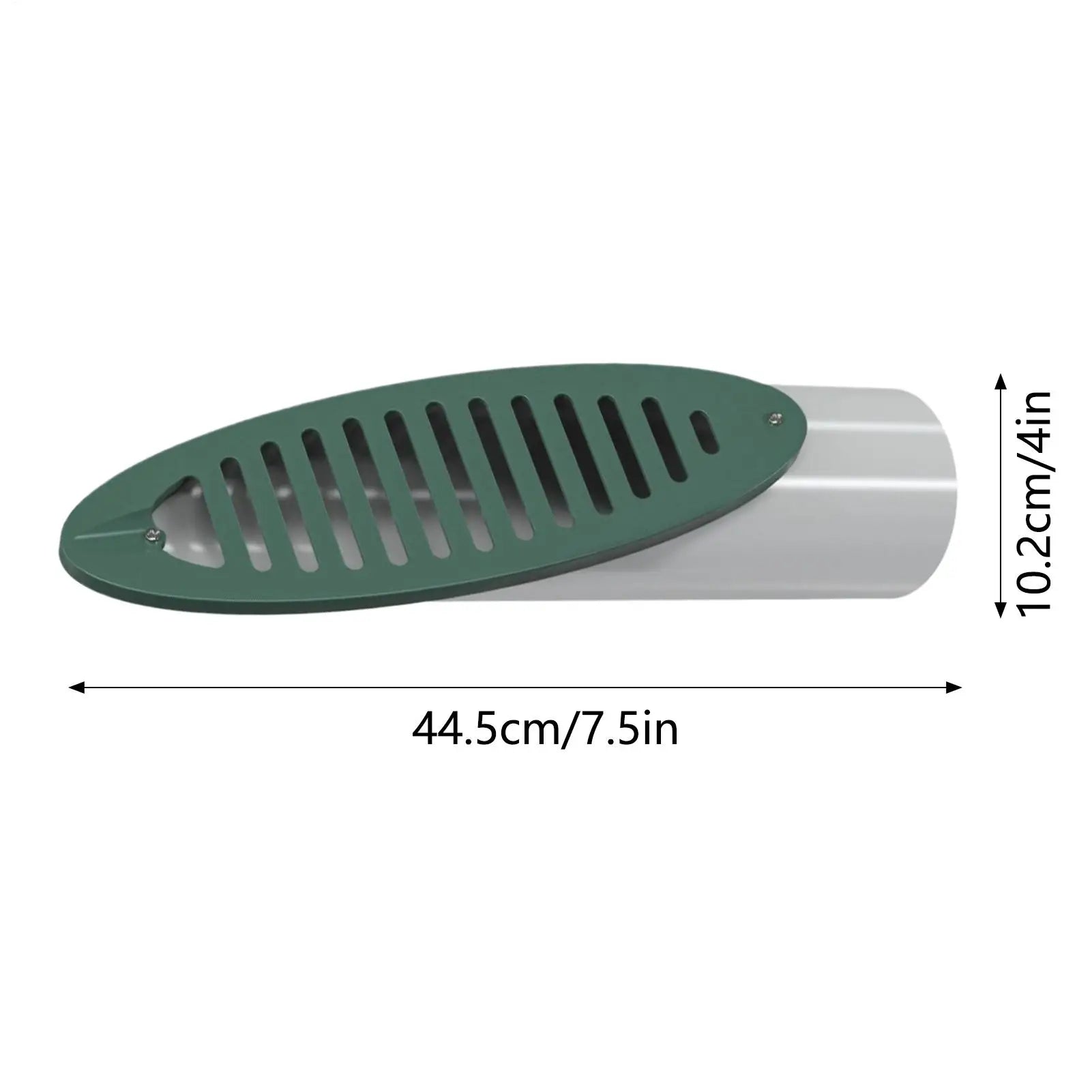 Angled Drainage Grate Yard Drain 4 Inch Outdoor Drainage Tool Built-In Grille Cover Drain Emitter Grate For Lawn Park Courtyard Zpaxo