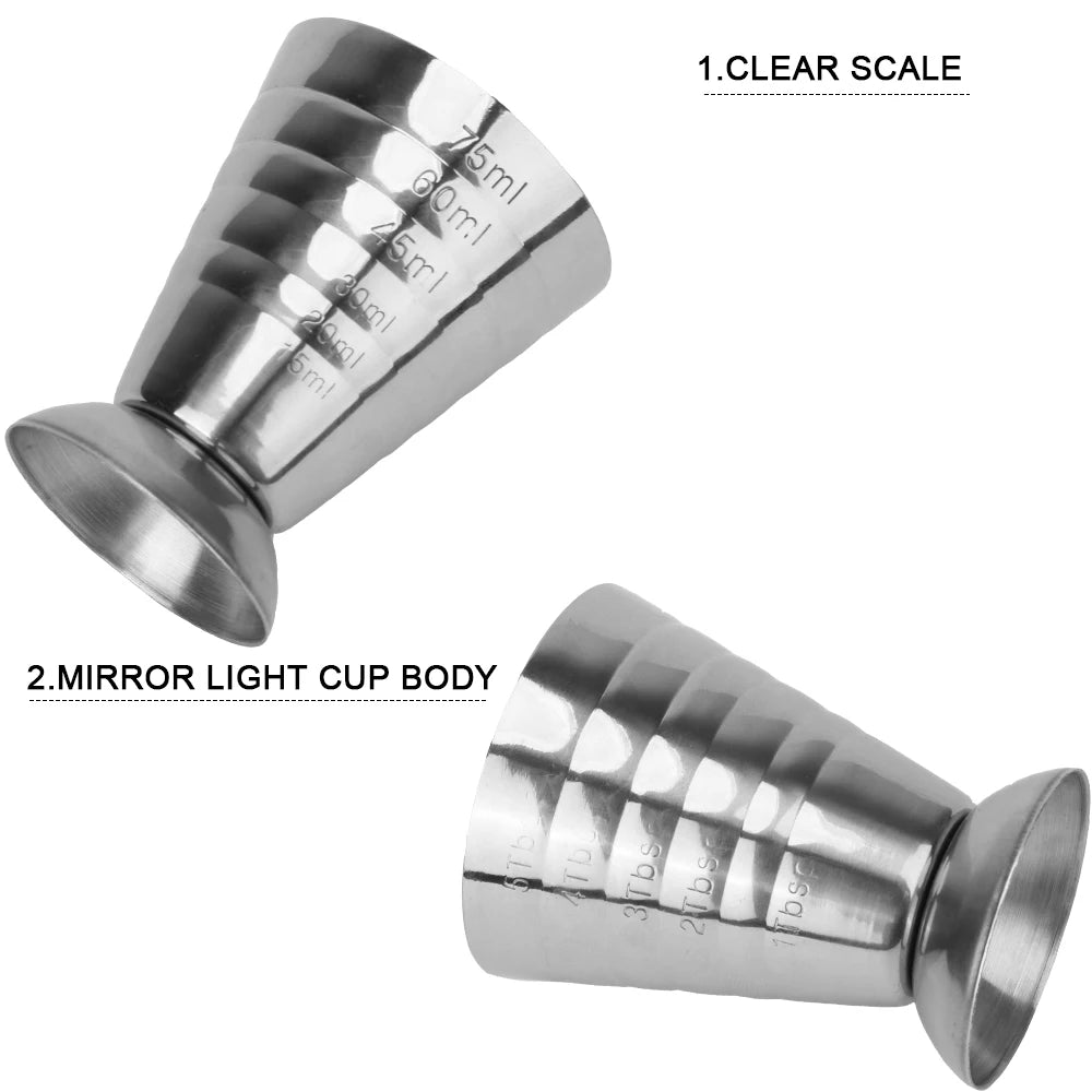 Bar Mixed Drink Accessories Stainless Steel Measure Cup Gadgets