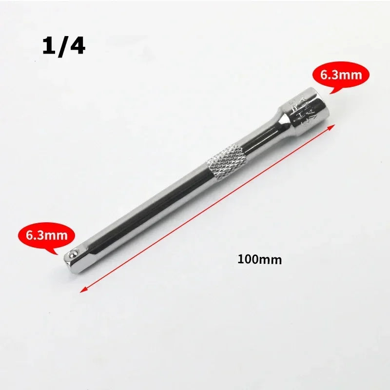1 4 3 8 2 Socket Ratchet Wrench Extension Rod Extender Manual Zpaxo 1-4 100mm China Mainland