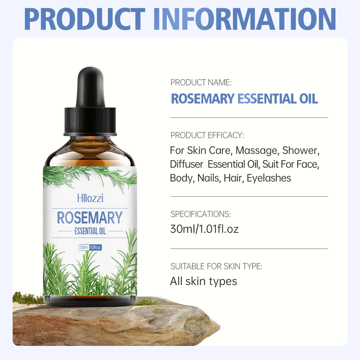 Aceite Fortalecedor Del Cabello Cuero Cabelludo Menta Y Romero Zpaxo