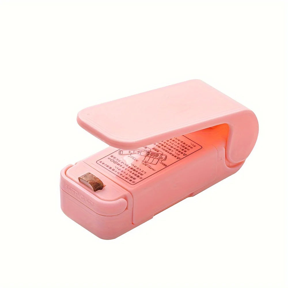 Mini Heat Bag Packaging Sealer Portable Plastic Clip Sealing Machine Zpaxo Pink