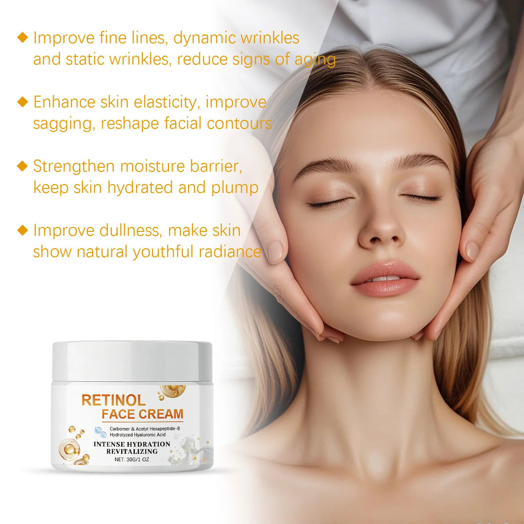 Retinol Face Cream with Hyaluronic Acid – Anti-Aging 30g Anti-Aging Face Cream Zpaxo