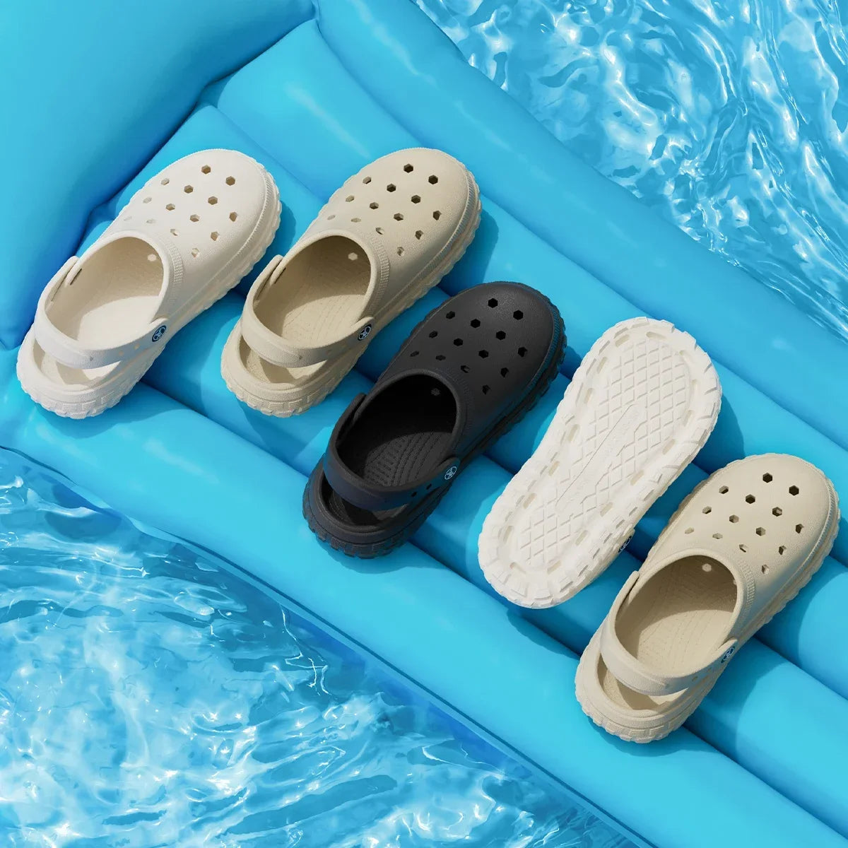 EVA Women Men's Hole Shoes Summer Non-slip Outdoor Sandals Closed Toe