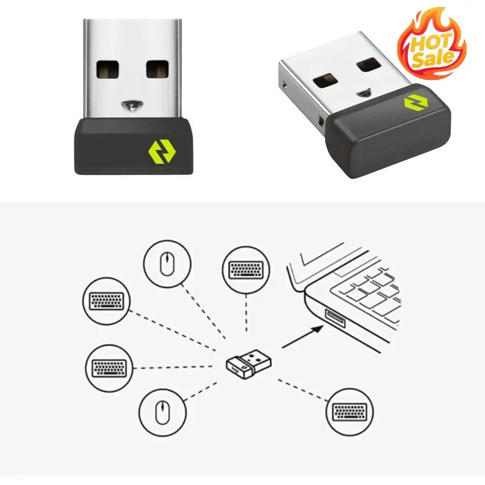 USB Receiver Bolt Adapter USB Adapter USB Dongle Bolt Receiver for Logitech Mx Keys Mini Keys Mouse Keyboard Zpaxo