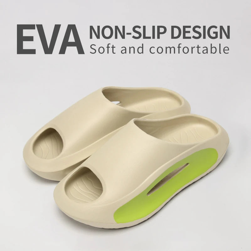 SHAJI Unisex Couple Trendy Cloud EVA Slides Summer Thick Soft Sole