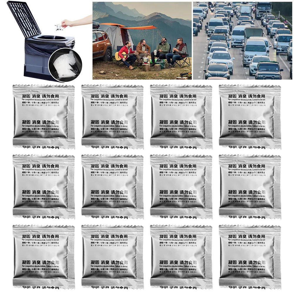 Poo Powder Gel Emergency Toilet Waste Treatment Portable Outdoor