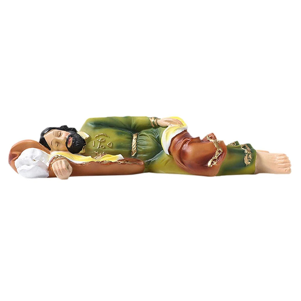 Saint Joseph Sleeping Statue Resin Figurine Catholic Christian Yard Zpaxo