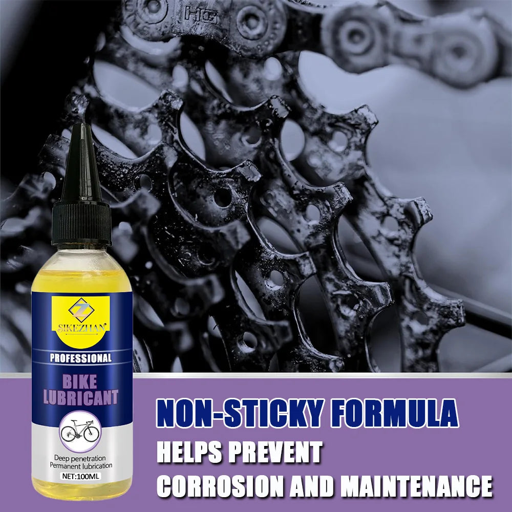 Professional Bike Lubricant Oil All Weather Protection Long Lasting Reduces Friction & Noise - MTB Road Bicycle Maintenance Lube Zpaxo