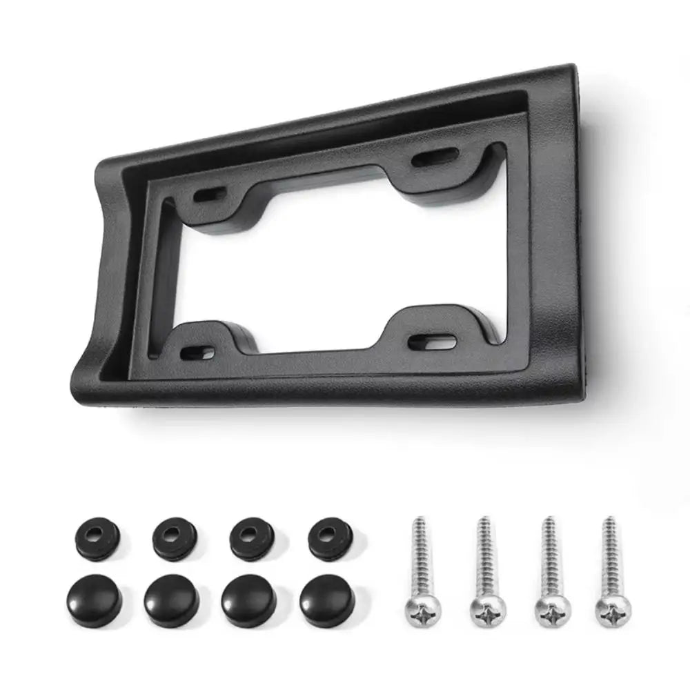 EVA Material License Plate Frame Black Crashproof Design Holder Zpaxo