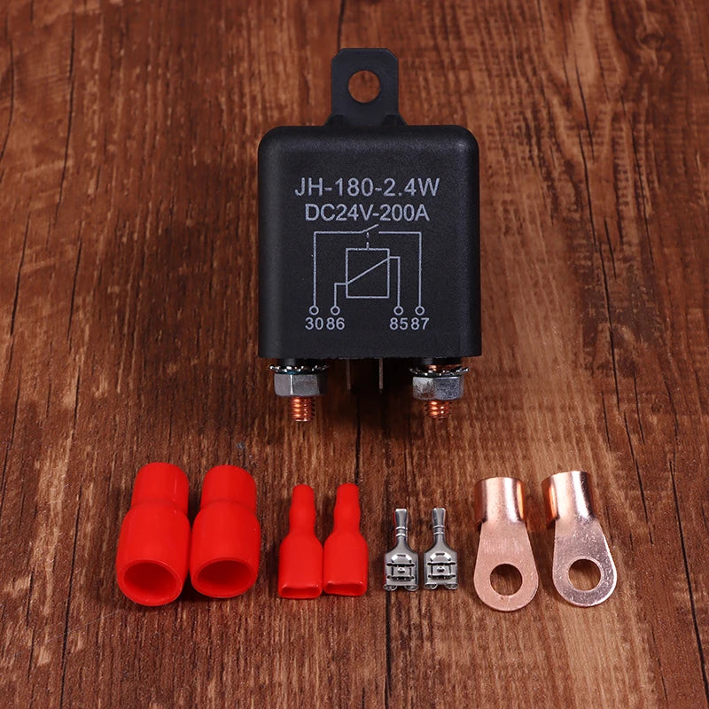 Dual Battery Isolator Relay 4-Pin 120A 200A 12V 24V Switch