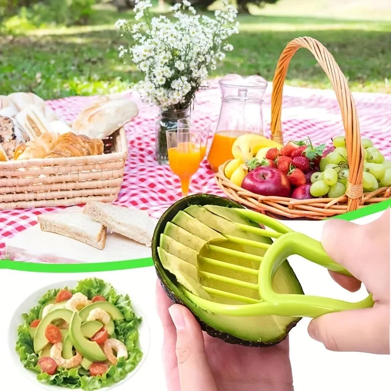 Multifunctional 3 in 1 Avocado Slicer, Outdoor Home Kitchen Camping Accessories Tools Zpaxo
