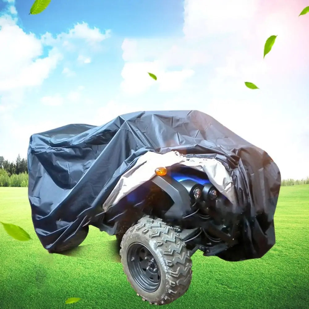 Heavy Duty ATV Cover Waterproof Windproof 4 Wheeler Quad Bike Storage Cover Tear-Resistant Fabric All Weather Protection Zpaxo