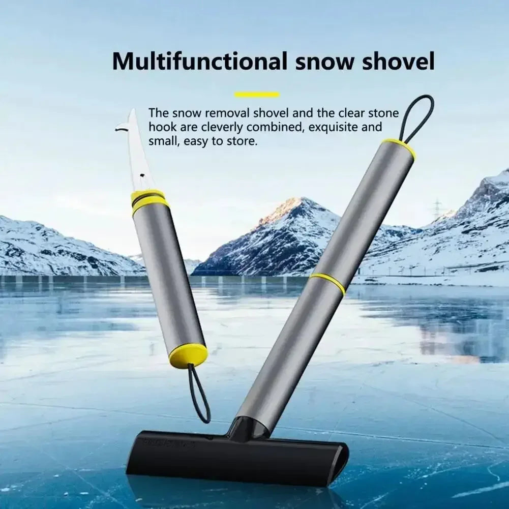 Car Ice Scraper Windshield Snow Removal Shovel Ice Breaker Snow Remover Cleaning Glass Brush TPU Winter Snow Brush Shovel Tool Zpaxo