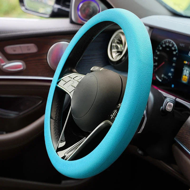 Soft Silicone Car Steering Wheel Cover – Anti-Slip & Odorless