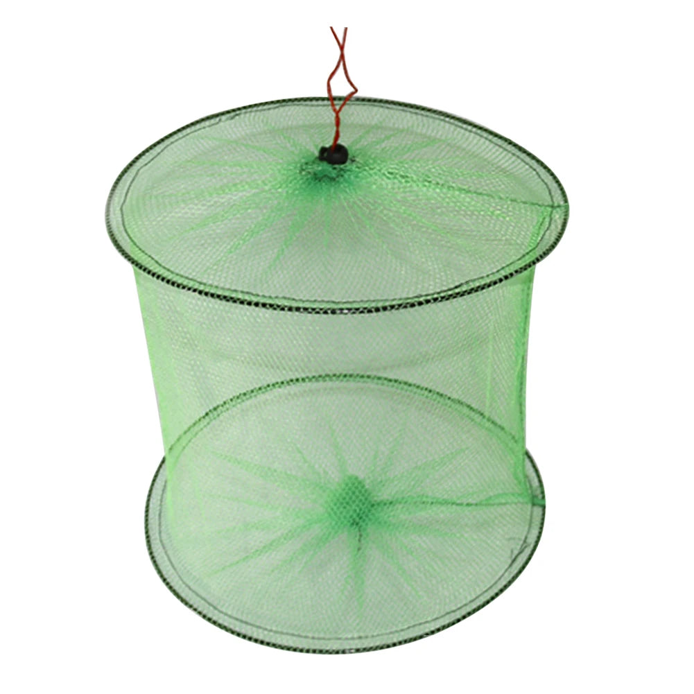 Nylon Fishing Net Folded Portable Fish Network Casting Nets Crayfish Zpaxo green