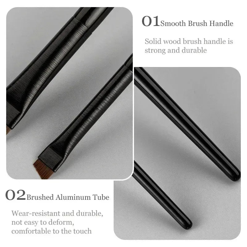 Angled Eyebrow & Eyeliner Brushes – Precision Makeup Set