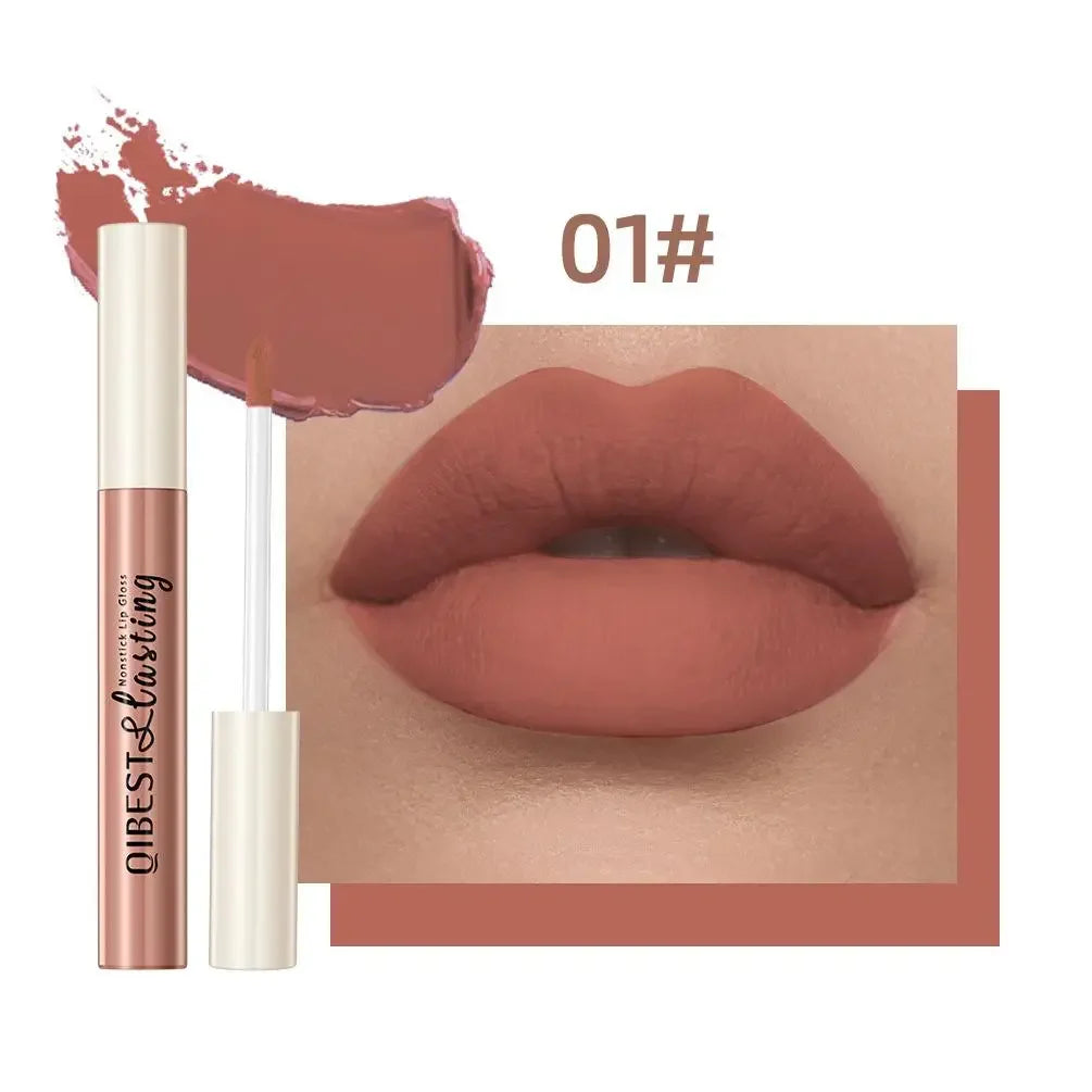 12 Colors Sexy Women Lipstick Waterproof Long Lasting Moist Lip Gloss
